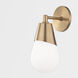 Cora 1 Light 5 inch Aged Brass Wall Sconce Wall Light