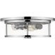 Savannah 3 Light 15.75 inch Chrome Flush Mount Ceiling Light