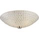 Fusion 2 Light 12 inch Satin Nickel Semi Flush Mount Ceiling Light
