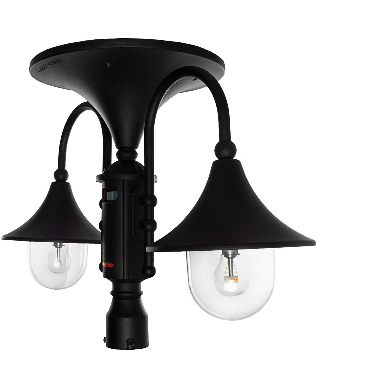 Everest II LED 34 inch Black Post Light, Solar