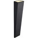 Corwin Family 1 Light 28 inch Matte Black Outdoor Wall Sconce in 4" D x 5.5" W x 28" H, EVOLV