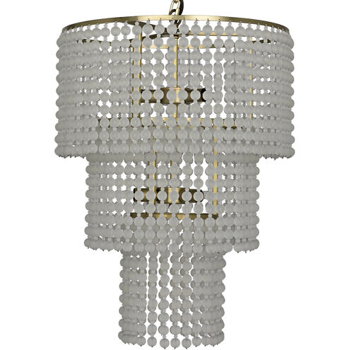 Fatima 6 Light 20 inch Antique Brass Chandelier Ceiling Light