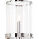 Adria 1 Light 7 inch Polished Nickel Wall Sconce Wall Light