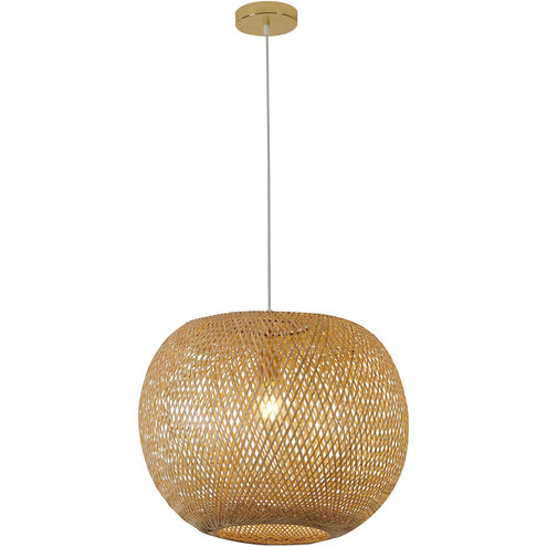 Canada 1 Light 20 inch Gold Chandelier Ceiling Light
