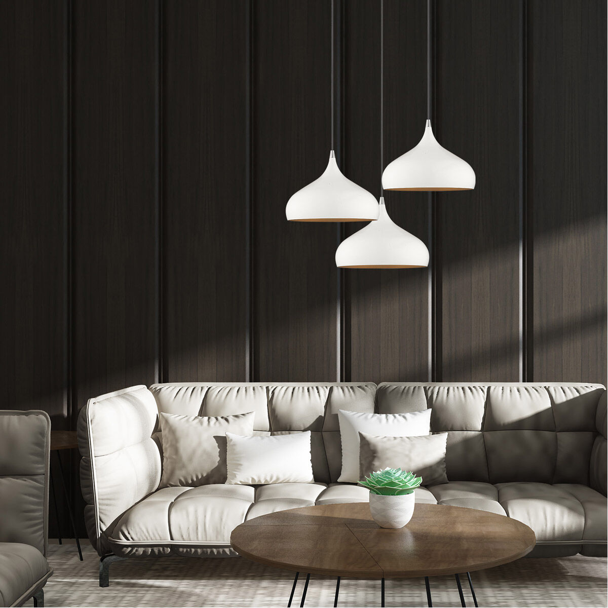 Allison 1 Light 12 inch Shiny White Mini Pendant Ceiling Light