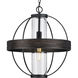 Terrace 1 Light 18 inch Matte Black Outdoor Hanging Light