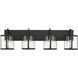 Brennen 4 Light 34 inch Black Iron Vanity Light Wall Light