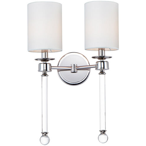 Lucent 2 Light 14 inch Polished Nickel Wall Sconce Wall Light