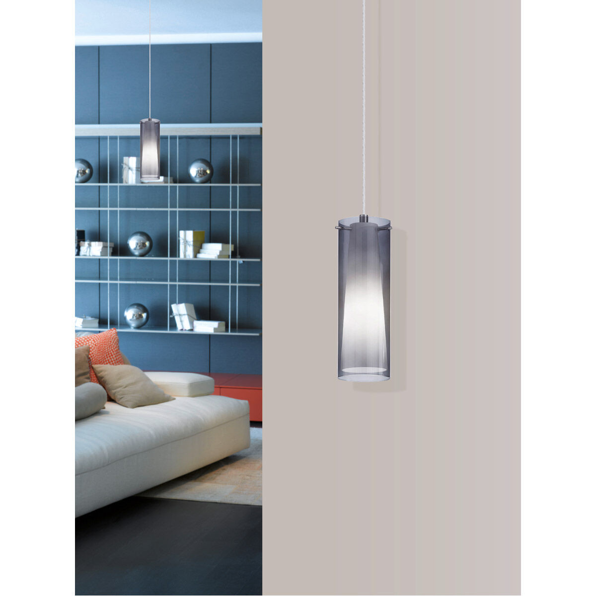 Pinto Nero 1 Light 4.75 inch Matte Nickel Mini Pendant Ceiling Light