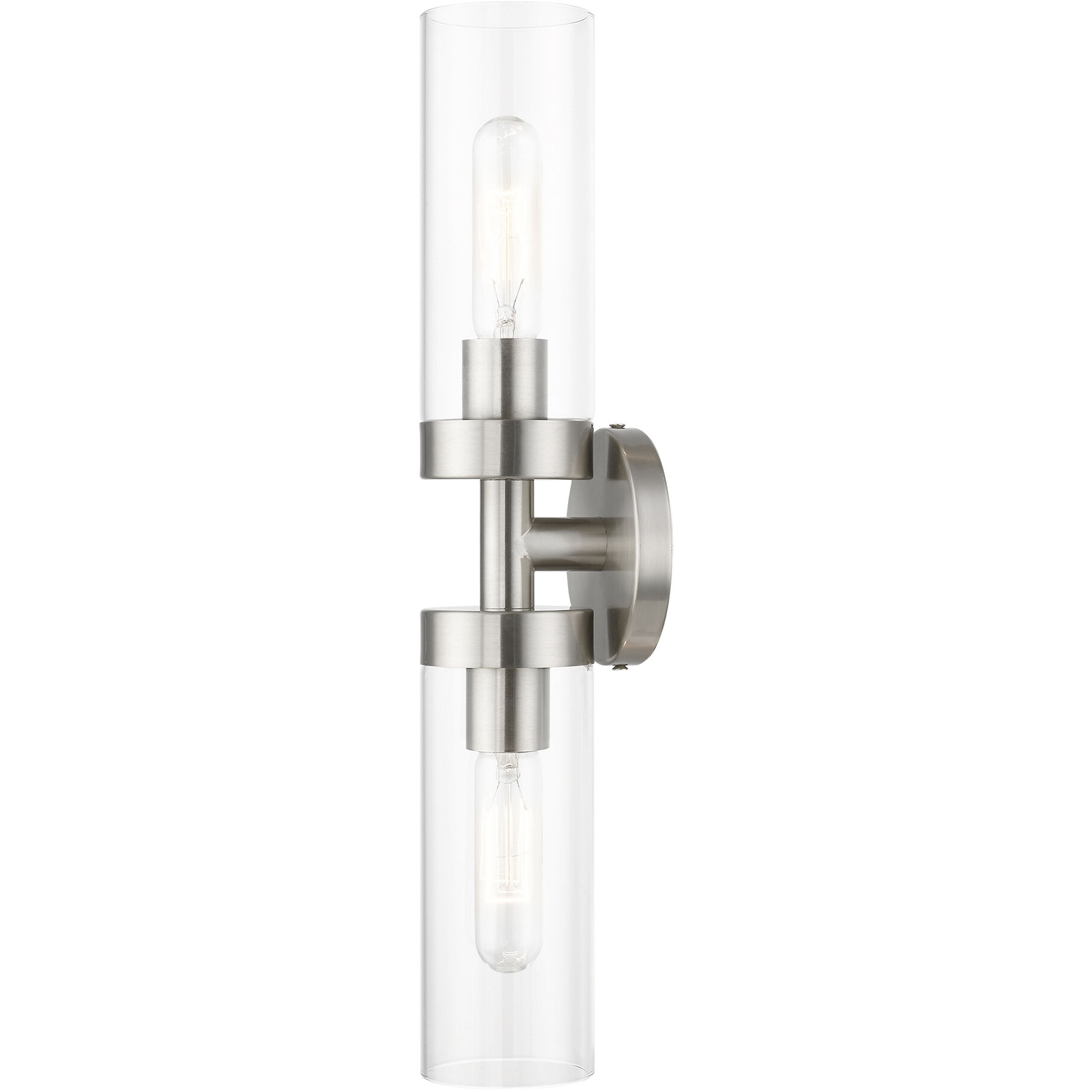 Ludlow 2 Light 4.25 inch Brushed Nickel Vanity Sconce Wall Light