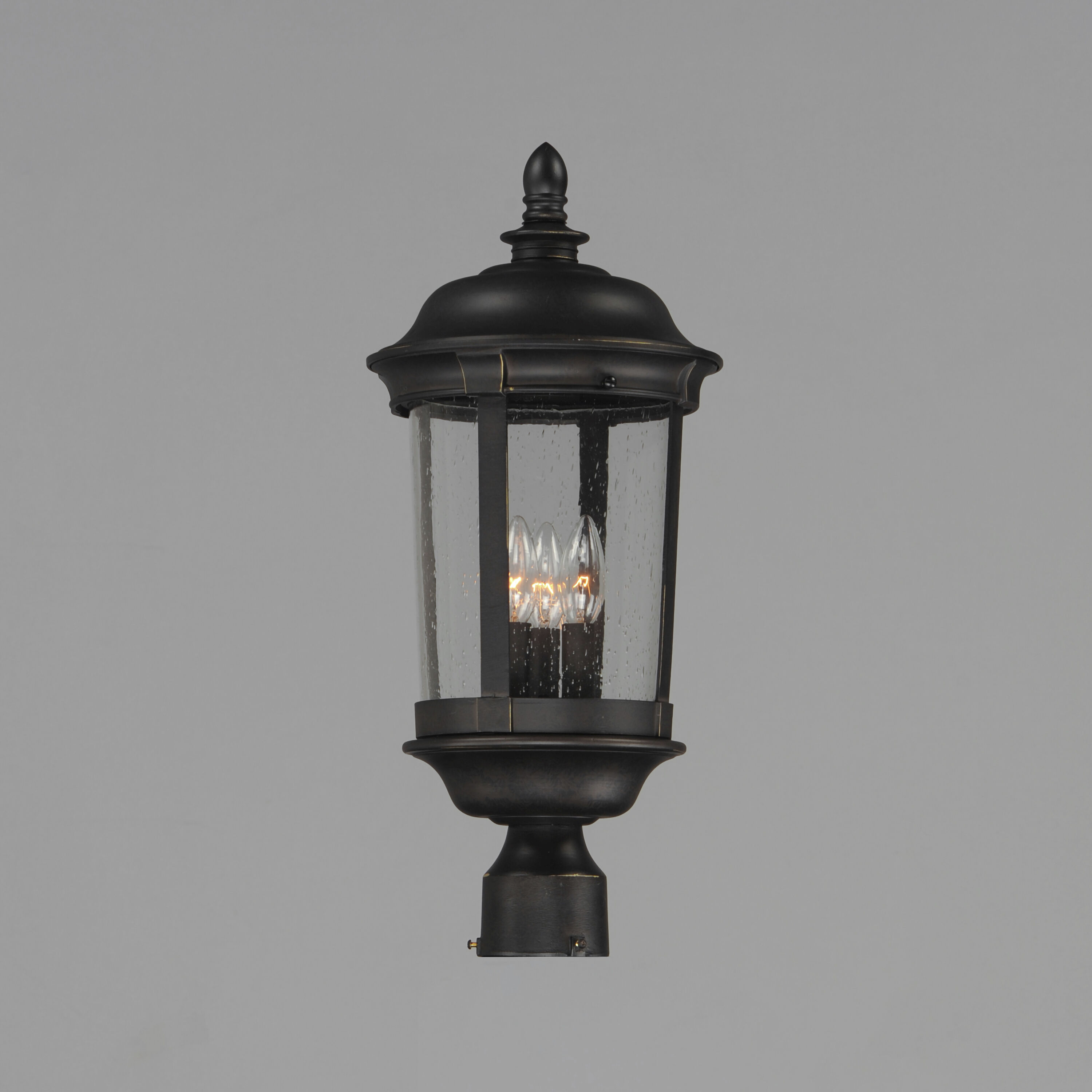 Dover DC 3 Light 21 inch Bronze Outdoor Pole/Post Lantern