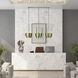 Zolana 3 Light 48 inch Antique Brass Linear Chandelier Ceiling Light, Extra Large