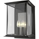 Kingston 2 Light 14.8 inch Coastal Oil Rub Bronze and Trans Vintage Platinum Outdoor Sconce in Coastal Oil Rubbed Bronze/Translucent Vintage Plat, Large