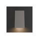 Angled Plane LED 8 inch Textured Gray Indoor-Outdoor Sconce, Inside-Out