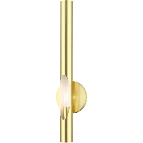 Acra 1 Light 5 inch Satin Brass ADA ADA Single Sconce Wall Light