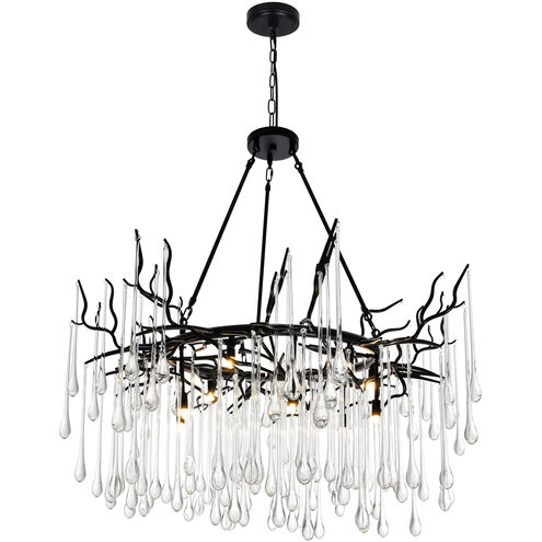 Anita 12 Light 43 inch Black Down Chandelier Ceiling Light
