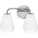 Gio LED 14.75 inch Chrome Bath Light Wall Light