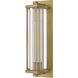 Marcel 1 Light 18.5 inch Heritage Brass Outdoor Wall Mount Lantern