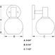 Marshall LED 7.5 inch Matte Black Bathroom Light Wall Light