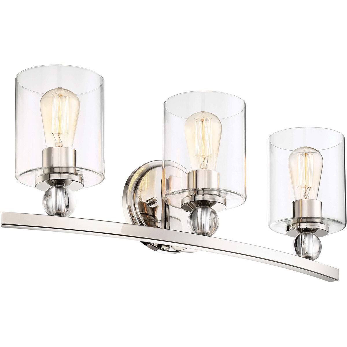 Studio 5 3 Light 24 inch Polished Nickel Bath Light Wall Light