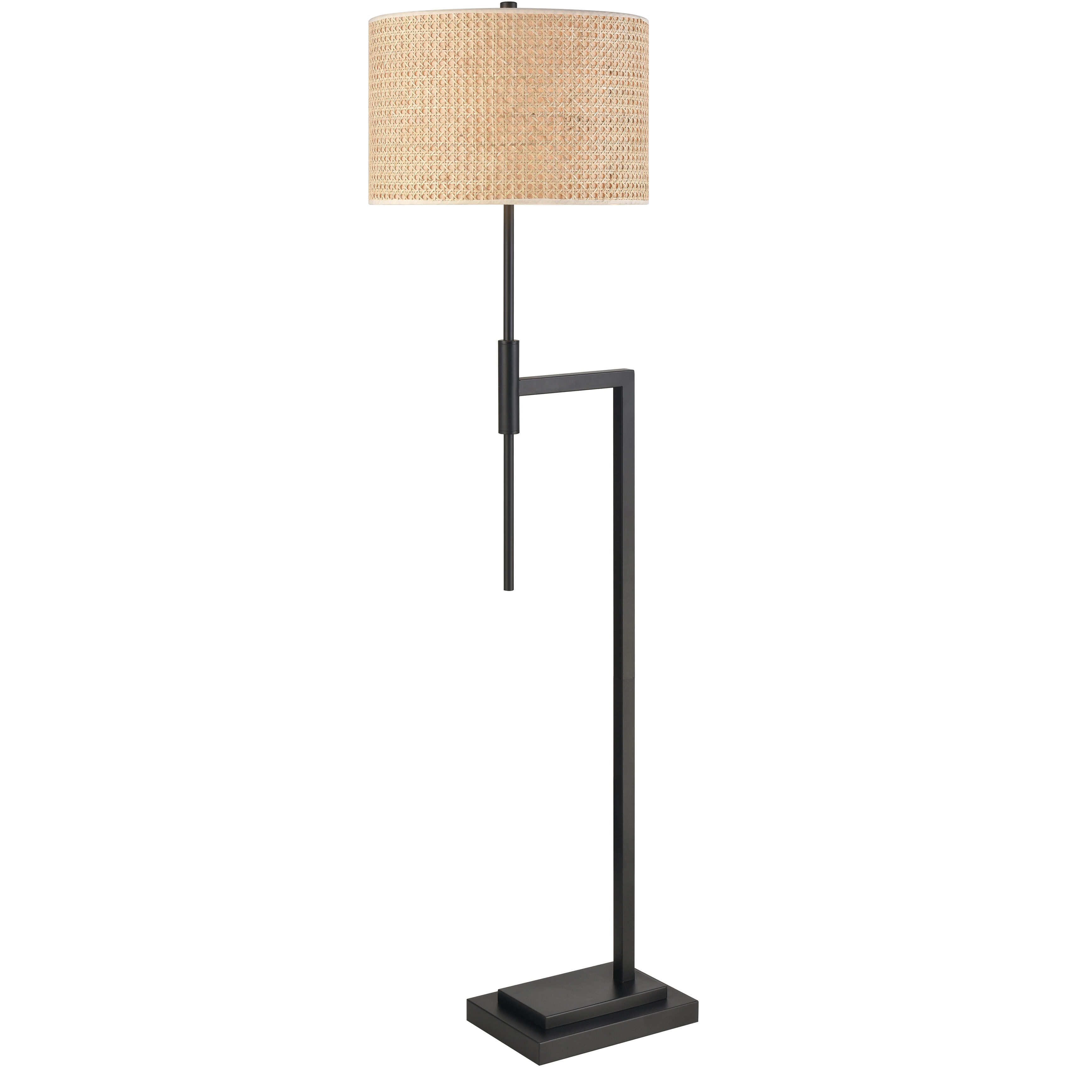 Baitz 62.5 inch 150 watt Matte Black Floor Lamp Portable Light