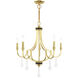 Glendale 5 Light 25 inch Polished Brass Chandelier Ceiling Light