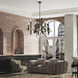 Helsinki 12 Light 44 inch Bronze with Antique Brass Accents Foyer Chandelier Ceiling Light