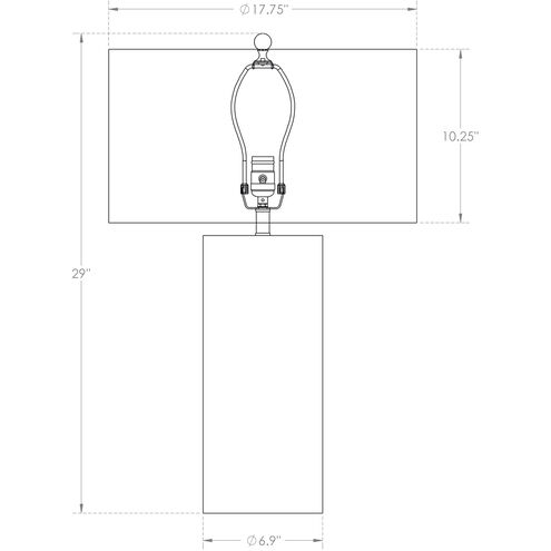 Moraine 29 inch 150.00 watt Brown Table Lamp Portable Light