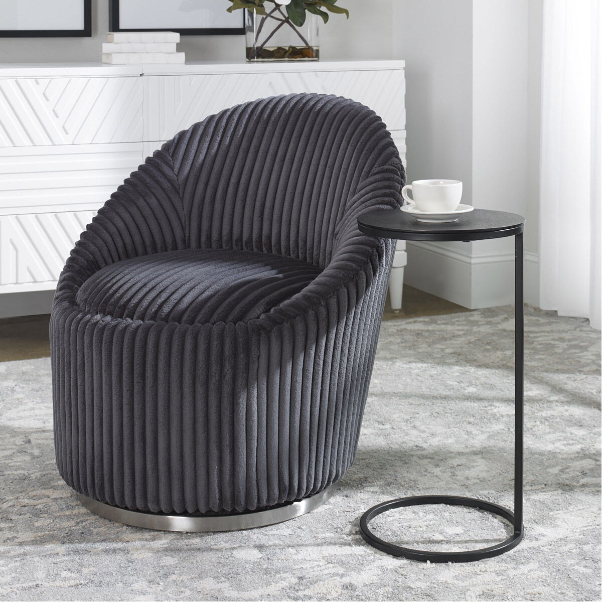 Brunei 24 X 13 inch Aged Black Iron and Plated Antique Bronze Accent Table