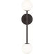 Richard June Sorelle 2 Light 4.5 inch Aged Iron Wall Sconce Wall Light