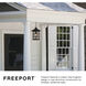 Freeport LED 15 inch Black Outdoor Wall Mount Lantern, Large