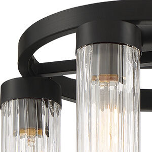 Braden 4 Light 14.5 inch Iron Graphite Semi-Flush Ceiling Light