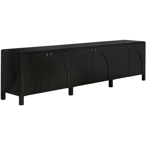 Weston 117 X 20.5 inch Hand Rubbed Black with Light Brown Sideboard, Extra Large