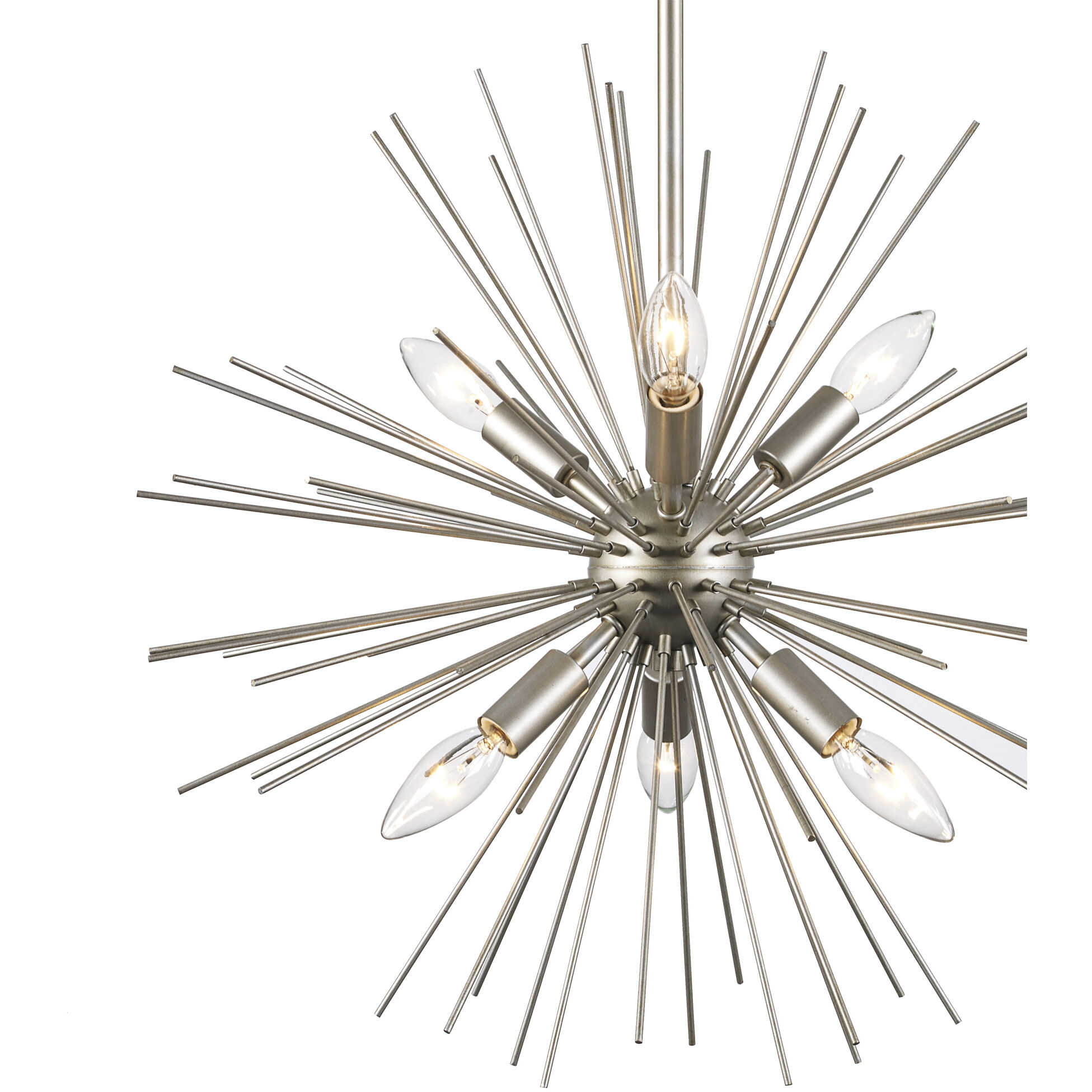 Collina 7 Light 20 inch Antique Silver Leaf Pendant Ceiling Light