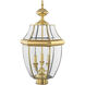Monterey 3 Light 23.5 inch Polished Brass Outdoor Post Top Lantern