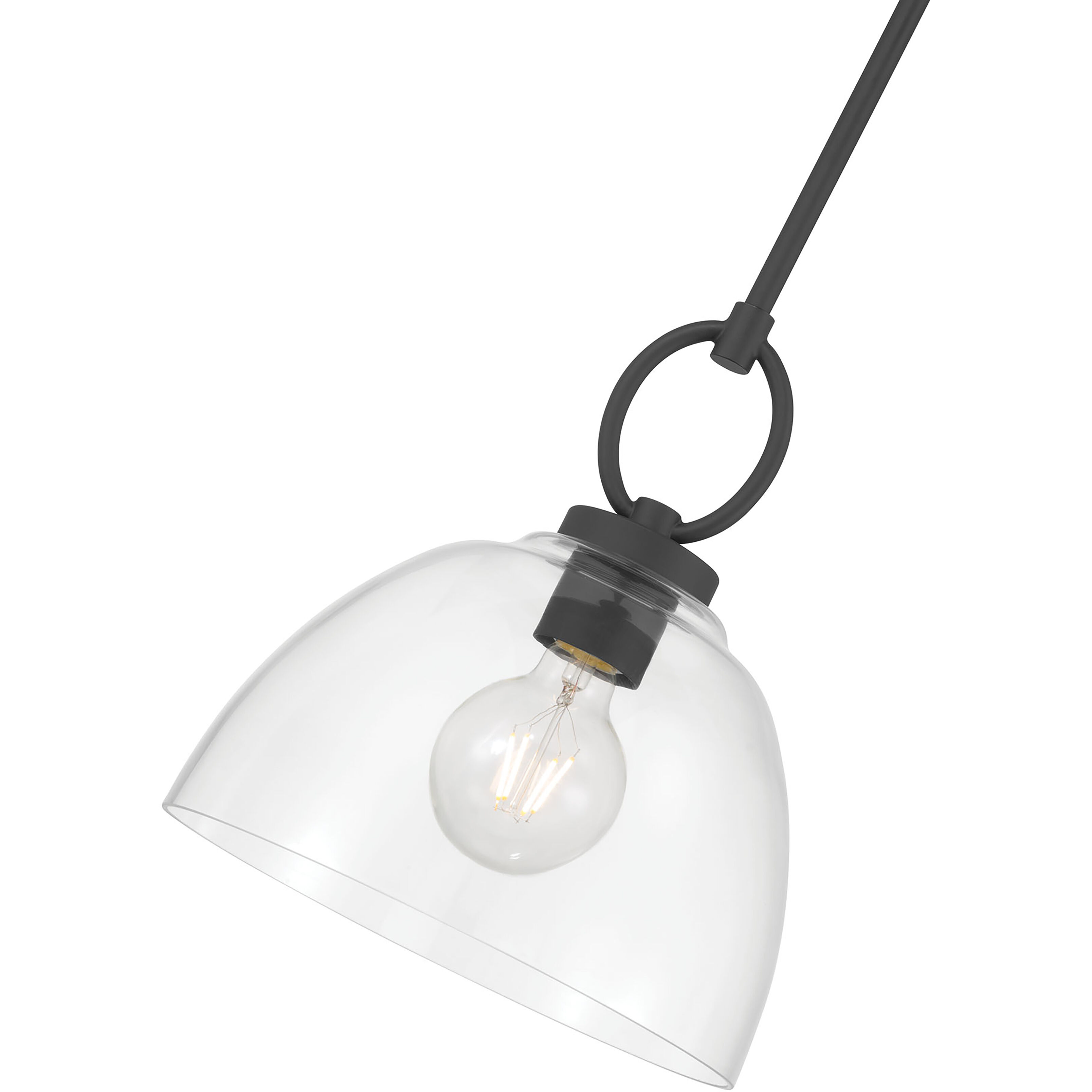 Velto 1 Light 10 inch Matte Black Pendant Ceiling Light