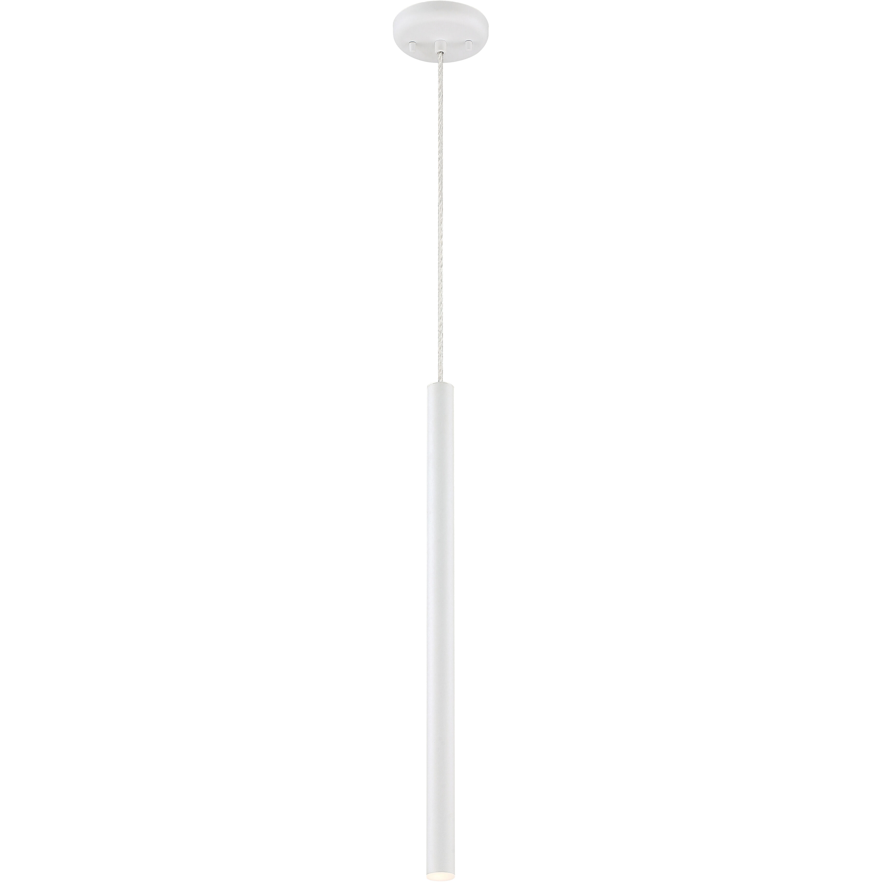 Forest LED 4.75 inch Matte White Pendant Ceiling Light in 1, 3, Matt white Steel