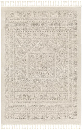 Euphoria 36 X 24 inch Light Grey Rug, Rectangle
