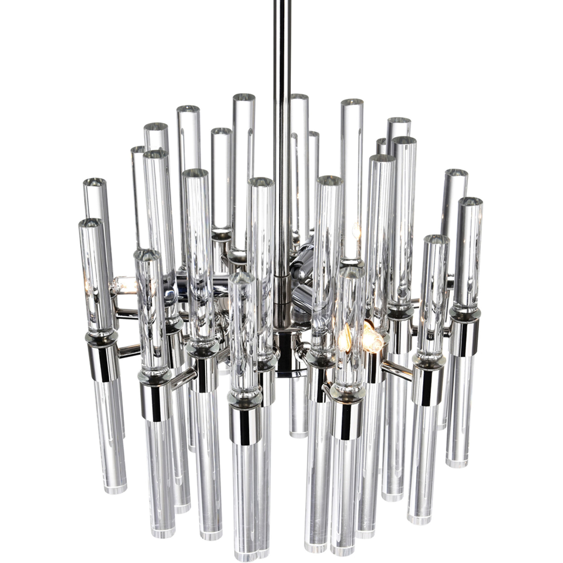 Miroir 3 Light 10 inch Polished Nickel Mini Chandelier Ceiling Light