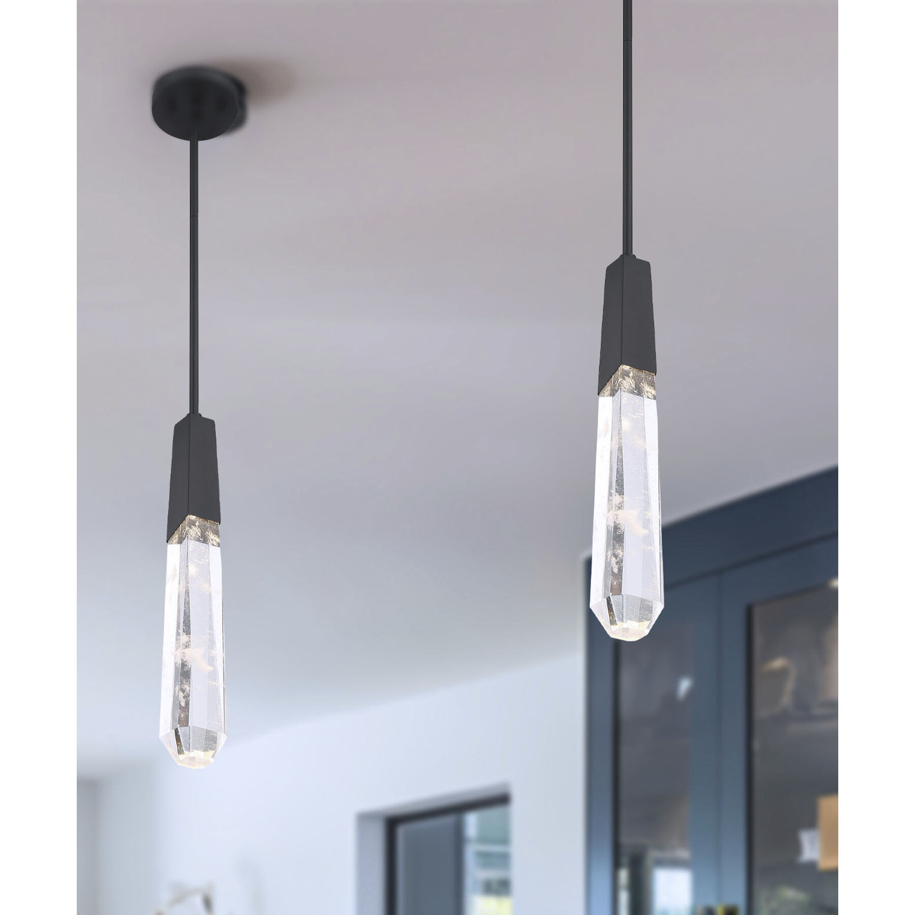 Drifting Droplets LED Coal Pendant Ceiling Light