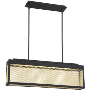 Coop LED 5 inch Sand Black Chandelier Ceiling Light, Small