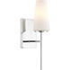 Transitional 1 Light 4.75 inch Chrome Wall Sconce Wall Light