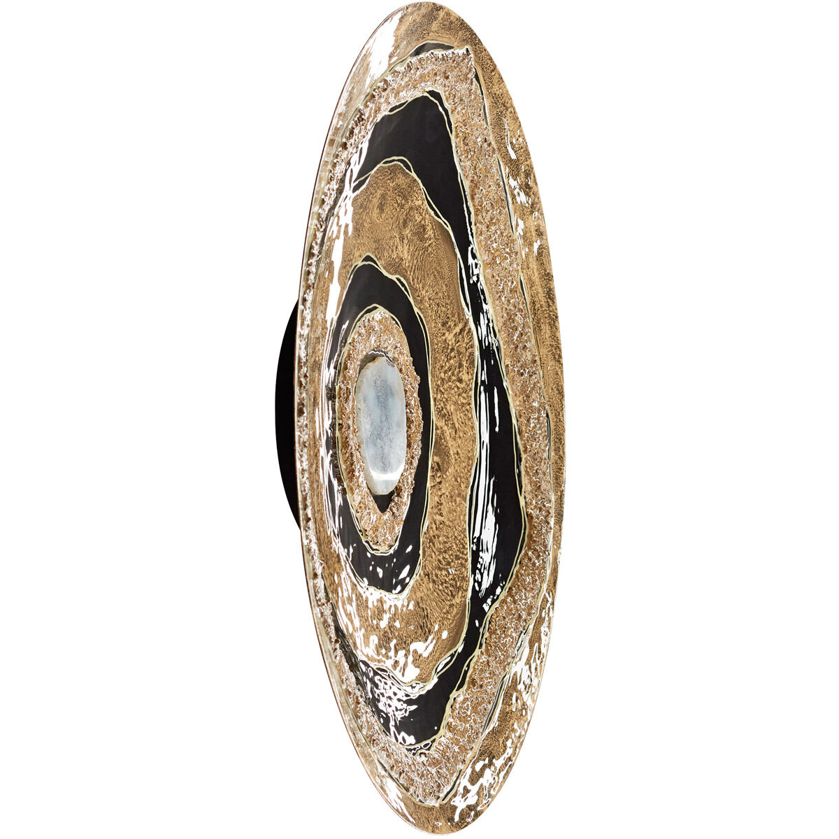 Skipping Rocks Gold and Black Wall Decor, Large