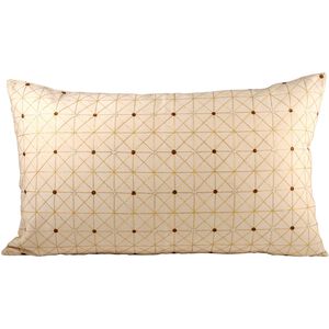 Vienna 26 inch Copper with Gold and Sand Lumbar Pillow, Cover Only