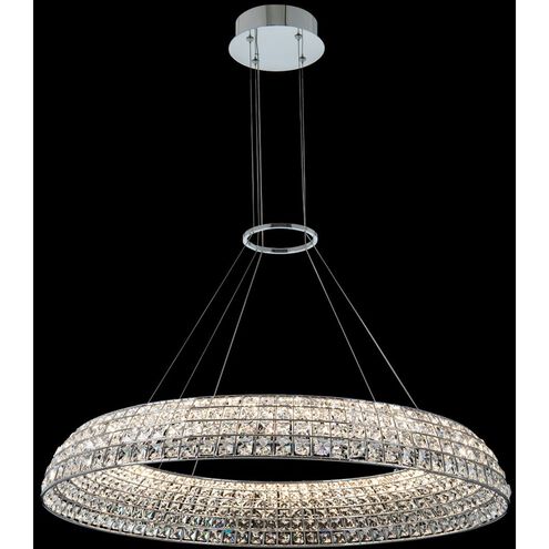 Nuvole LED 36 inch Chrome Pendant Ceiling Light in Firenze