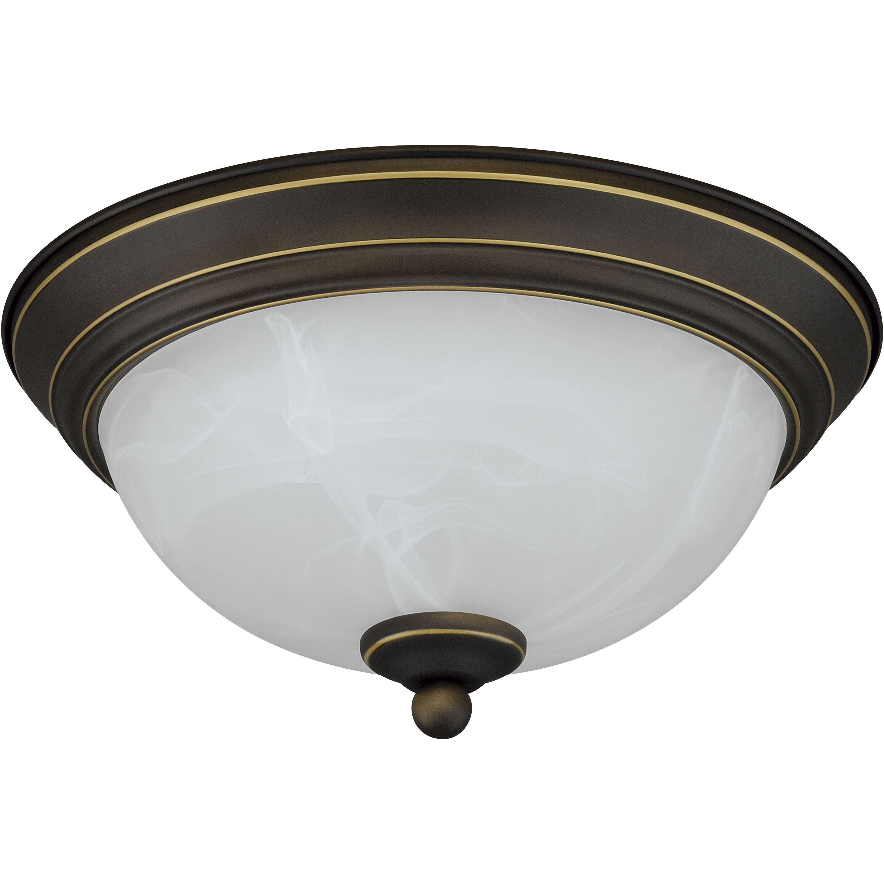 Stevens LED 11 inch Vintage Bronze Flush Mount Ceiling Light