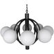 Carousel 8 Light 36 inch Matte Black Chandelier Ceiling Light