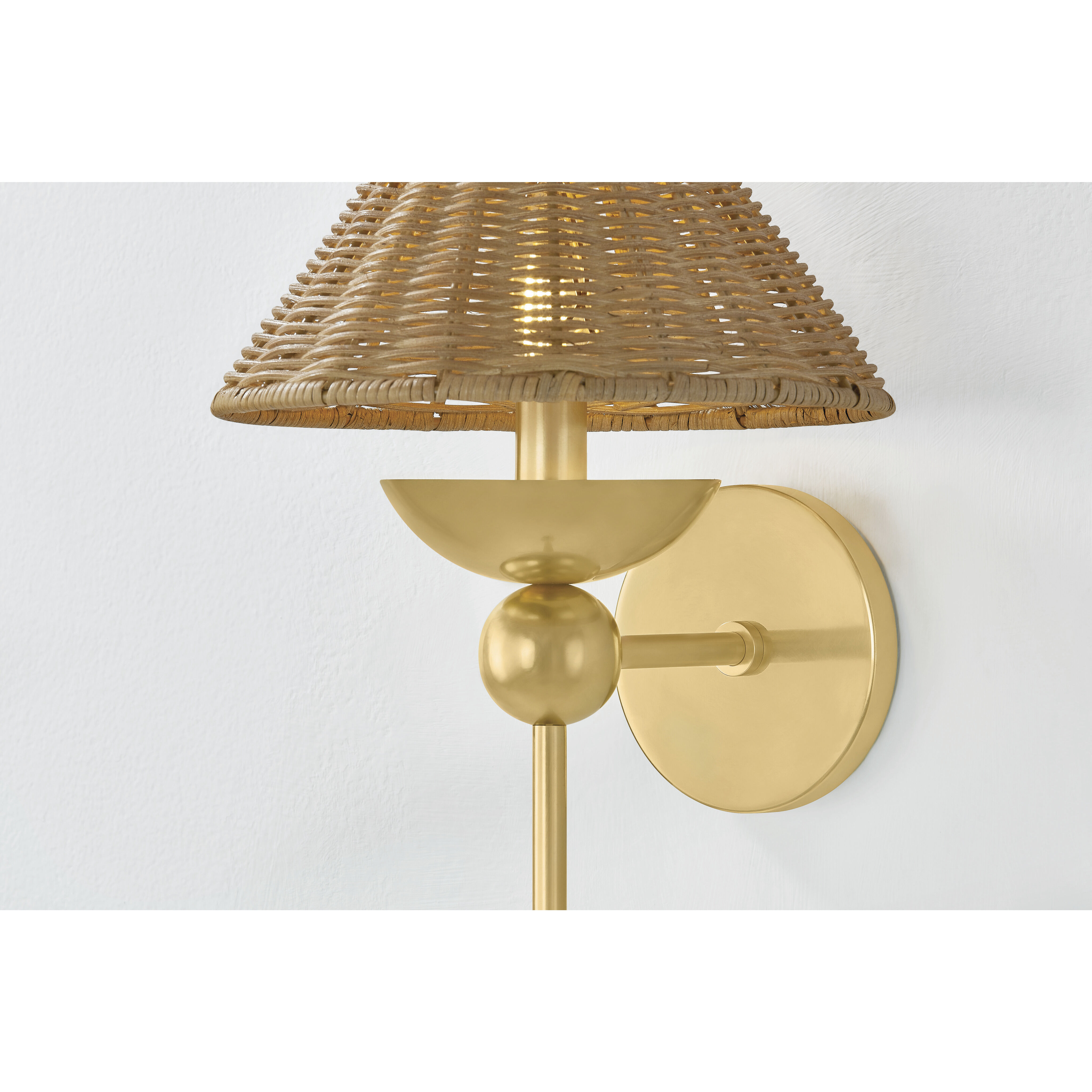 Perilla 1 Light 9.5 inch Aged Brass Wall Sconce Wall Light
