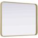 Remy 36 X 27 inch Brass Mirror