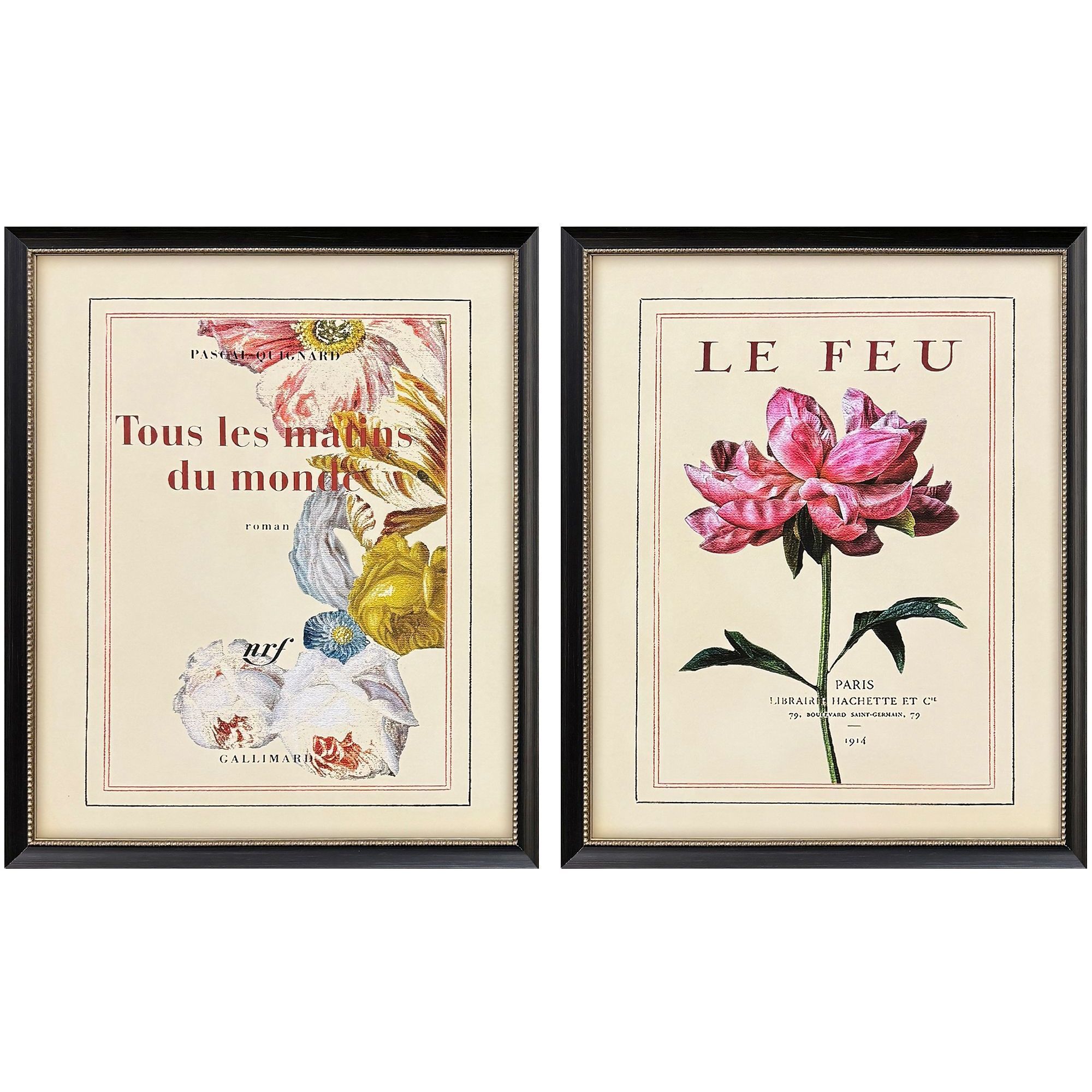 Le Fleur Multi and Pink and Yellow and White Framed Art